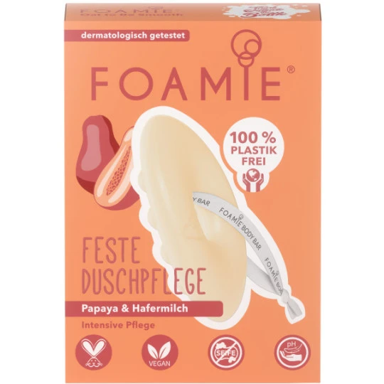 Feste Duschpflege Papaya & Hafermilch 80G