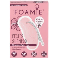 Festes Shampoo Hibiskus Für Geschädigtes Haar 80G