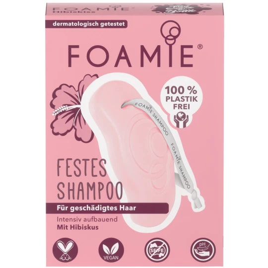 Festes Shampoo Hibiskus Für Geschädigtes Haar 80G